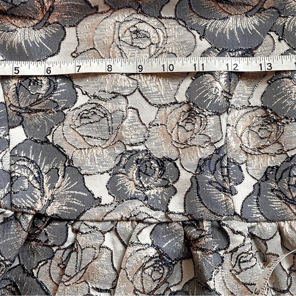 Worn once! Boutique Sz S party dress lined brocade type material is elegant!! - Picture 4 of 9